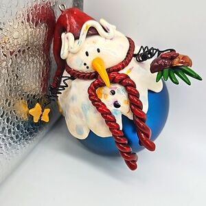 🎄Glass Ball Snowman Holiday Ornament